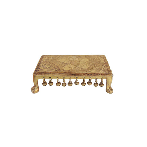 Brass Chowki For God Idol Statue 2.92Kg